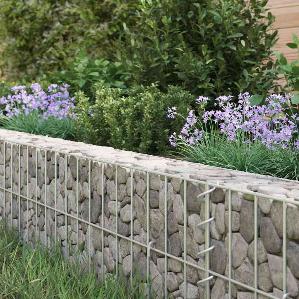 Gabionen-Hochbeet Verzinkter Stahl 400x100x20 cm