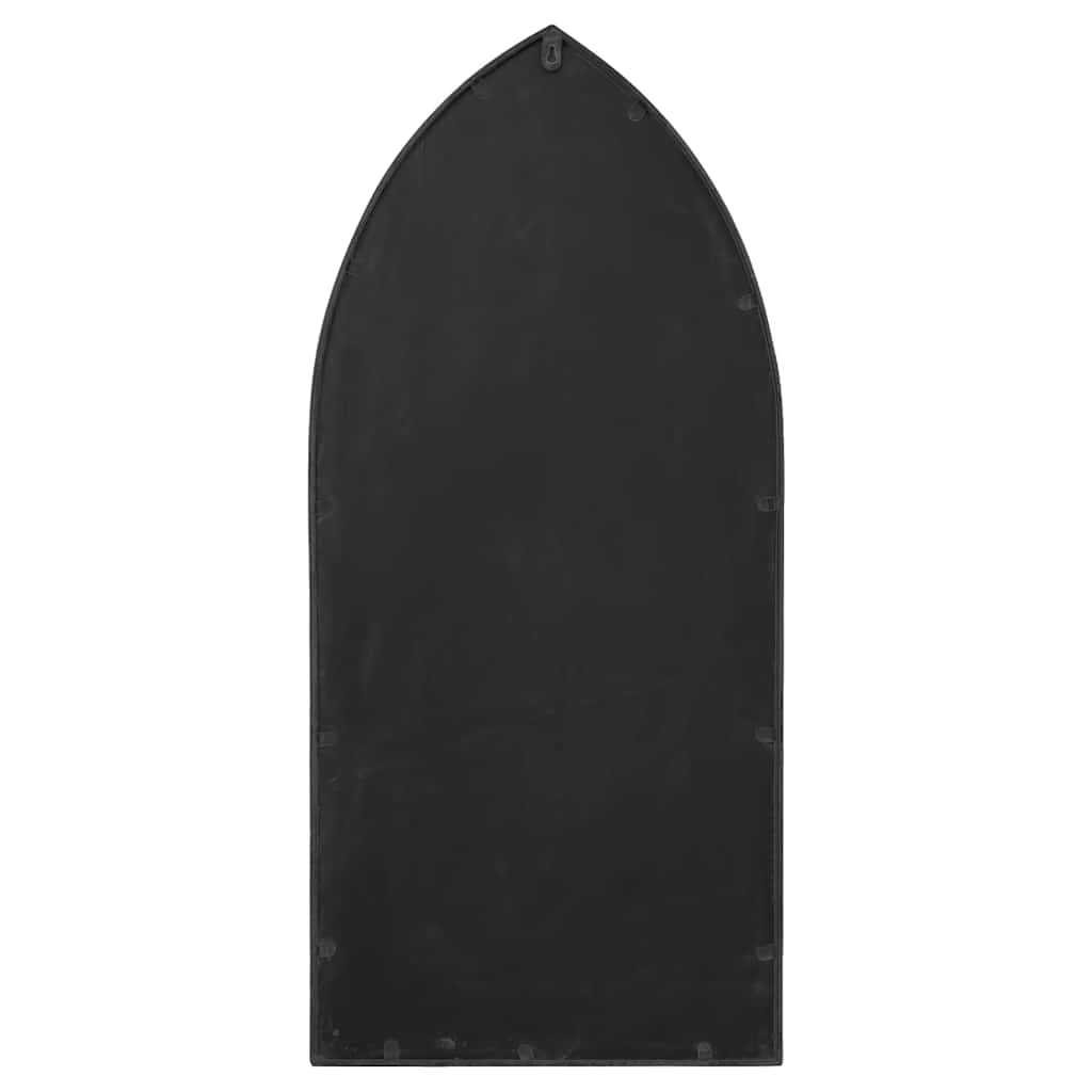Gartenspiegel Schwarz 100x45 cm Eisen