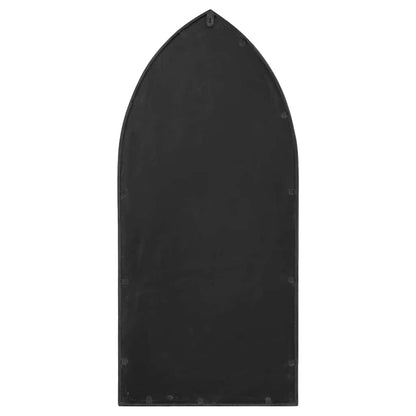 Gartenspiegel Schwarz 100x45 cm Eisen