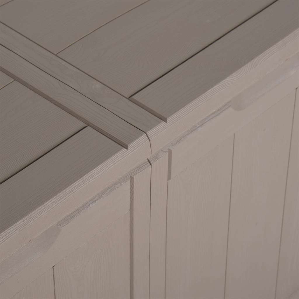 Garten-Aufbewahrungsbox 270 L Braun PP-Holzoptik