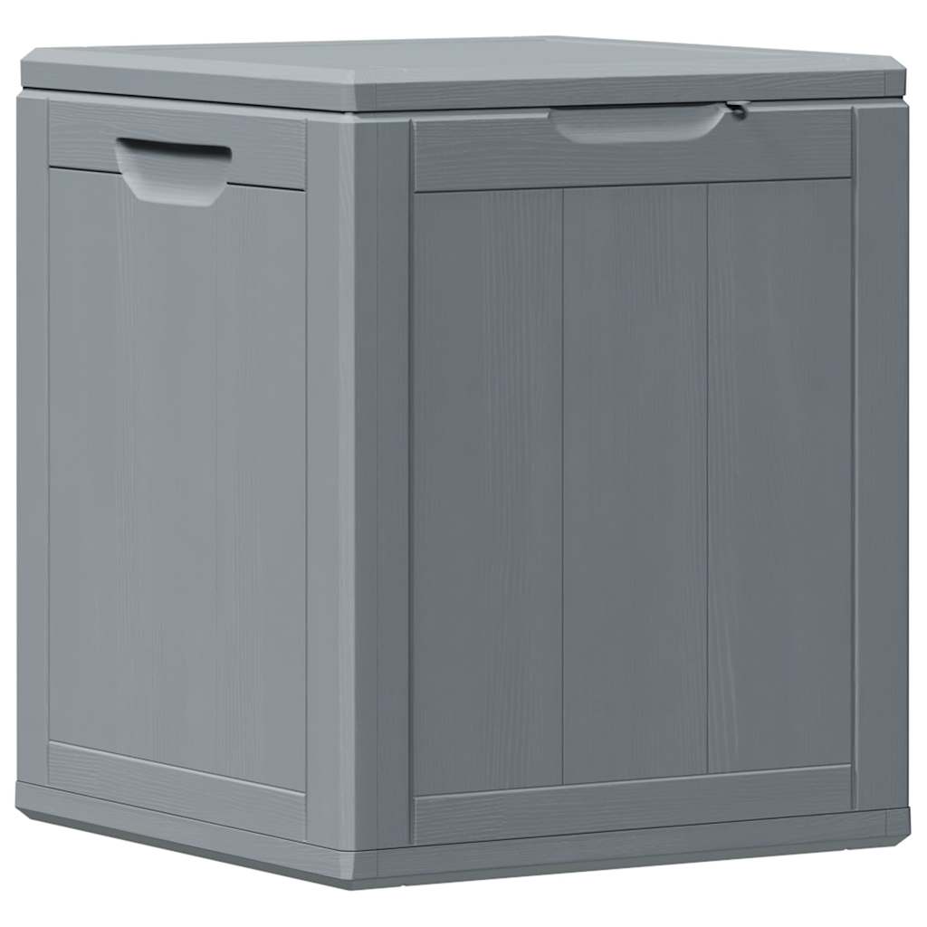Garten-Aufbewahrungsbox 90 L Grau PP-Holzoptik