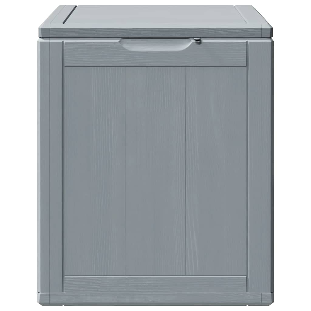 Garten-Aufbewahrungsbox 90 L Grau PP-Holzoptik
