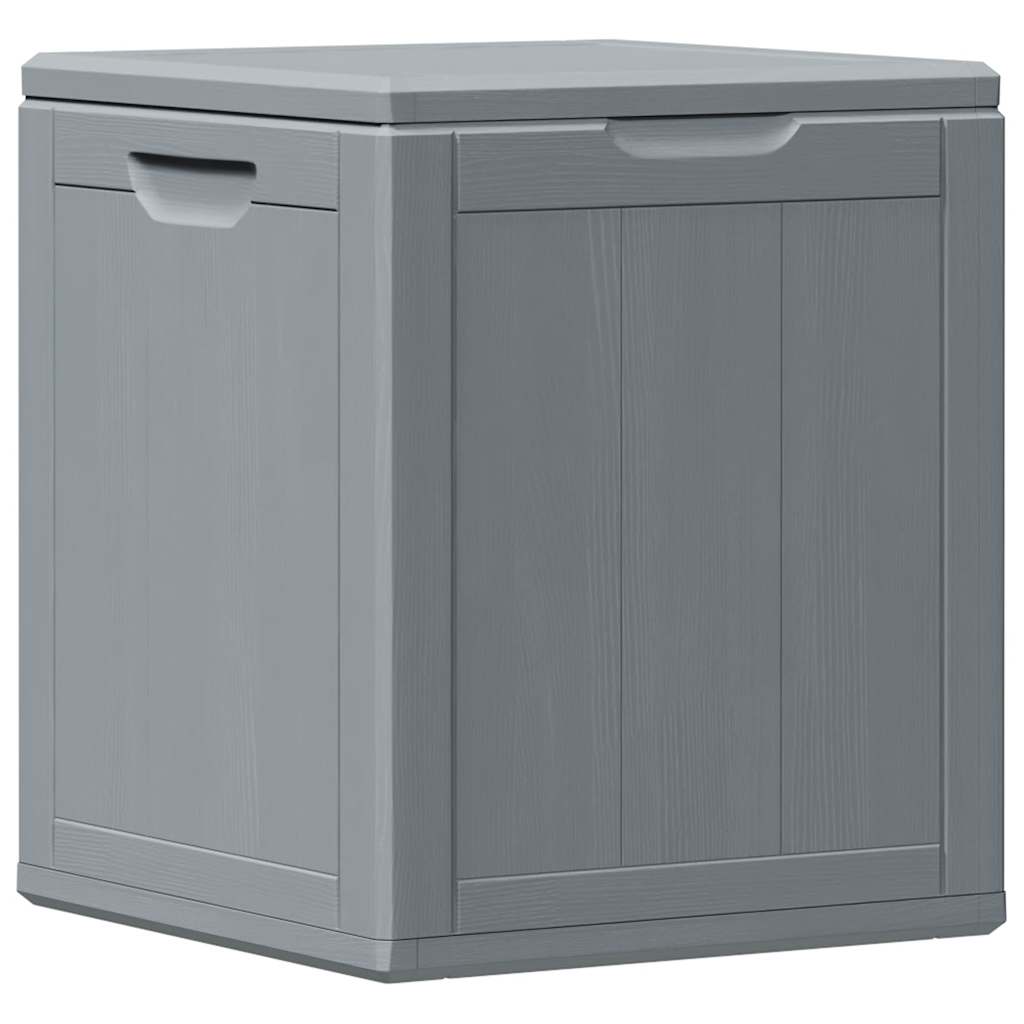 Garten-Aufbewahrungsbox 90 L Grau PP-Holzoptik