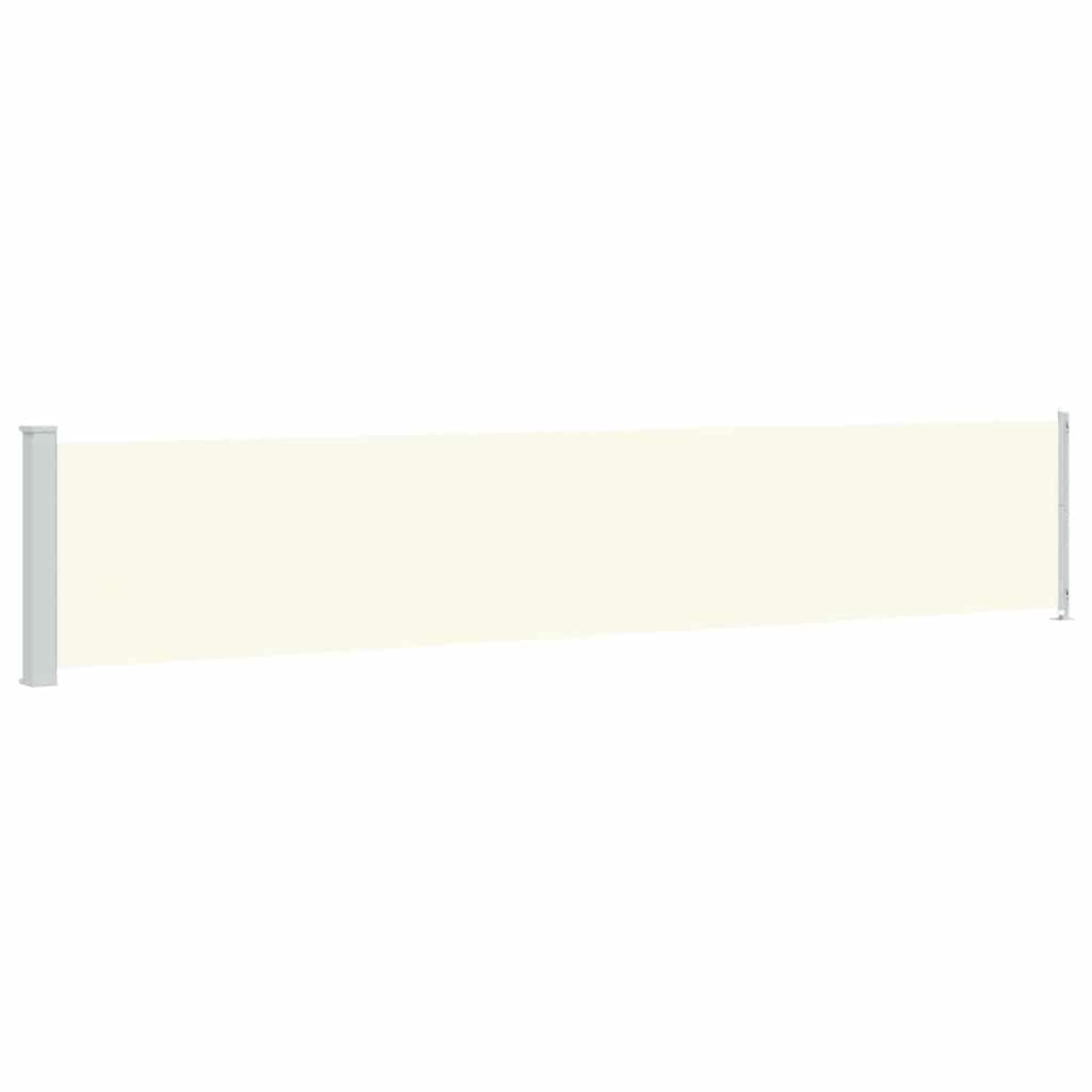 Seitenmarkise Ausziehbar 117x614 cm Creme