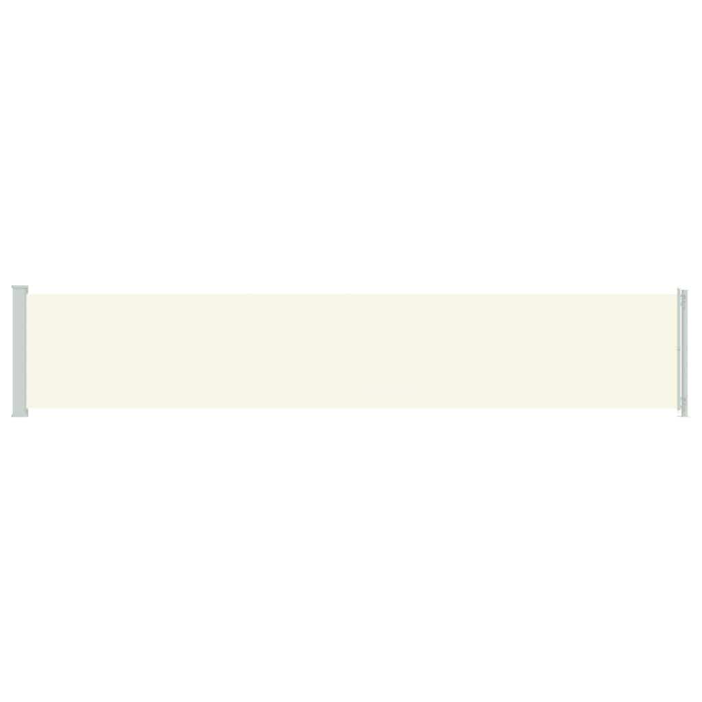 Seitenmarkise Ausziehbar 117x614 cm Creme