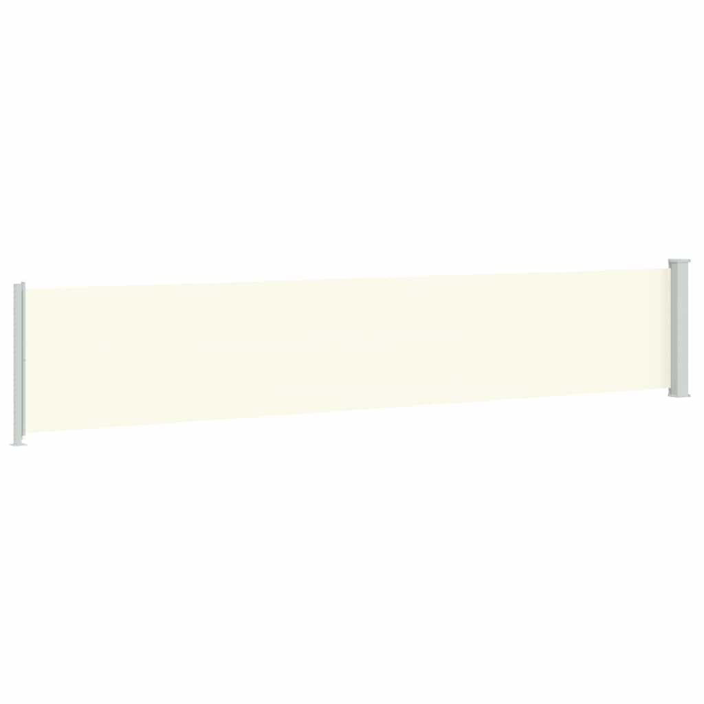 Seitenmarkise Ausziehbar 117x614 cm Creme