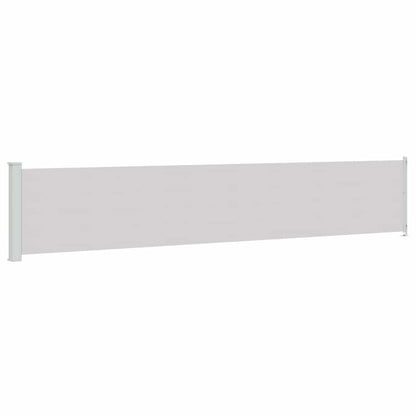 Seitenmarkise Ausziehbar 117x614 cm Grau