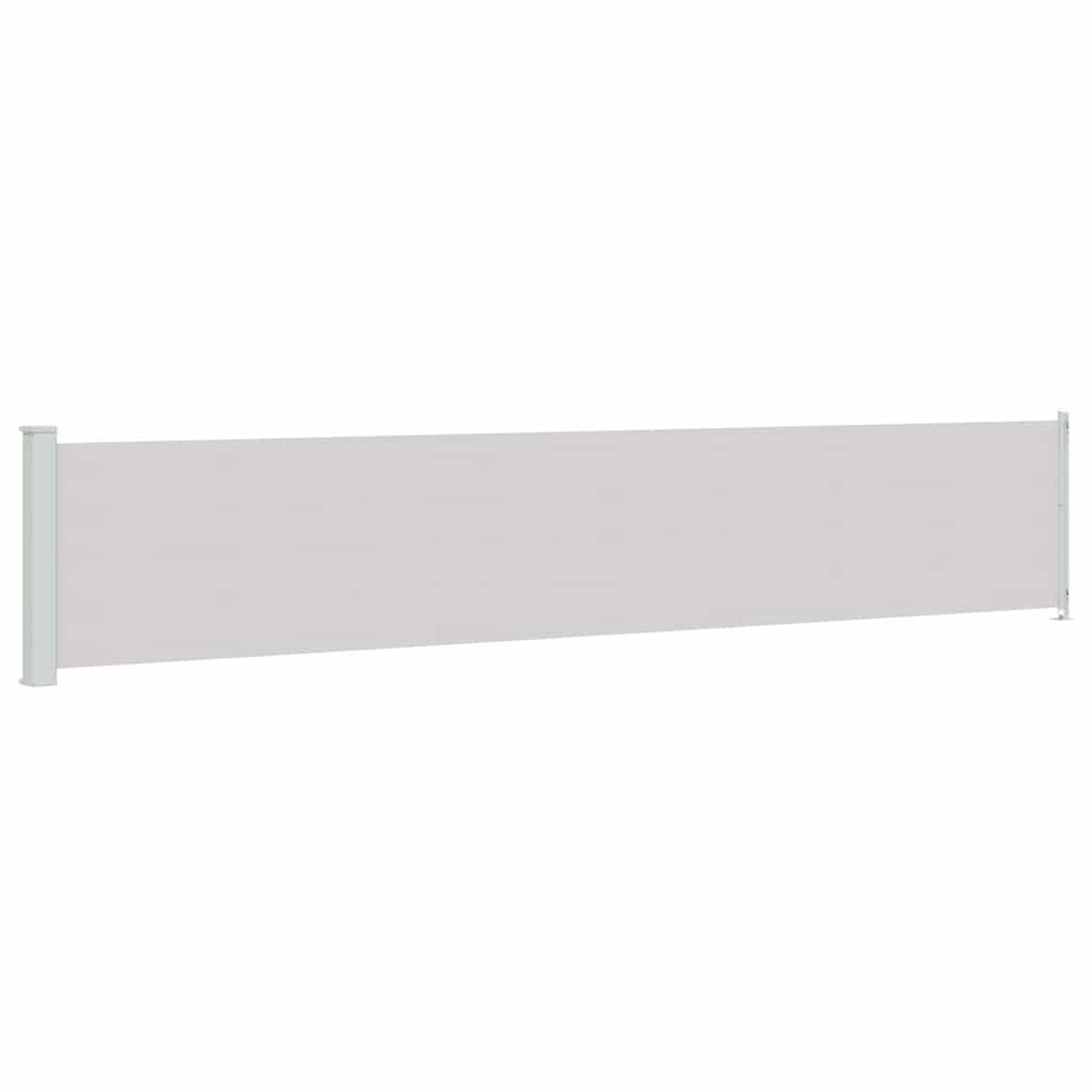 Seitenmarkise Ausziehbar 117x614 cm Grau