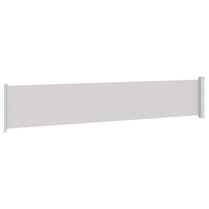 Seitenmarkise Ausziehbar 117x614 cm Grau