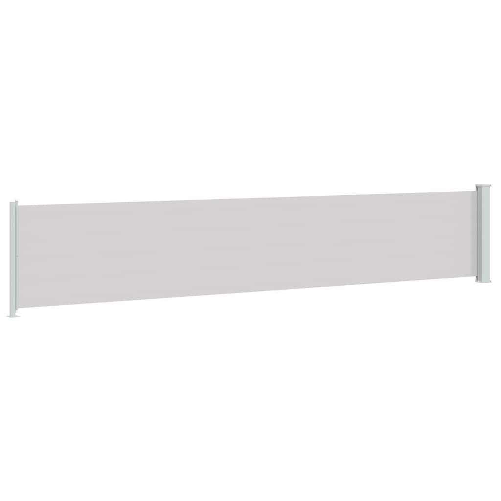 Seitenmarkise Ausziehbar 117x614 cm Grau
