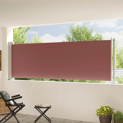 Seitenmarkise Ausziehbar 117x614 cm Braun