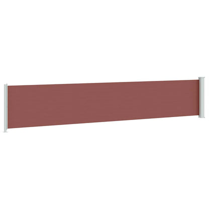 Seitenmarkise Ausziehbar 117x614 cm Braun