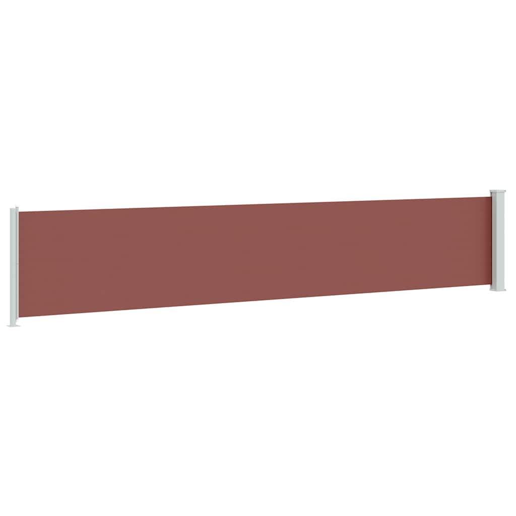 Seitenmarkise Ausziehbar 117x614 cm Braun