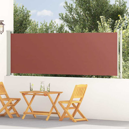 Seitenmarkise Ausziehbar 117x614 cm Braun