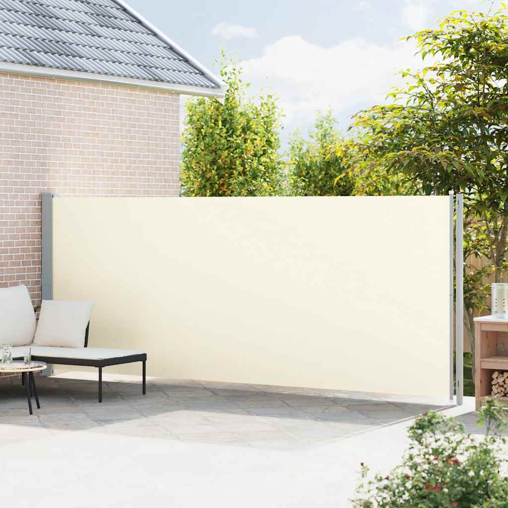 Seitenmarkise Ausziehbar 180x614 cm Creme