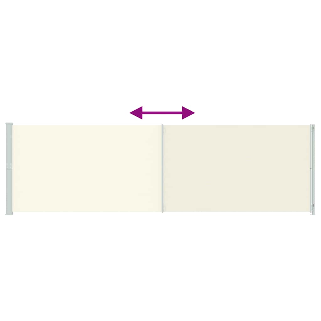 Seitenmarkise Ausziehbar 180x614 cm Creme