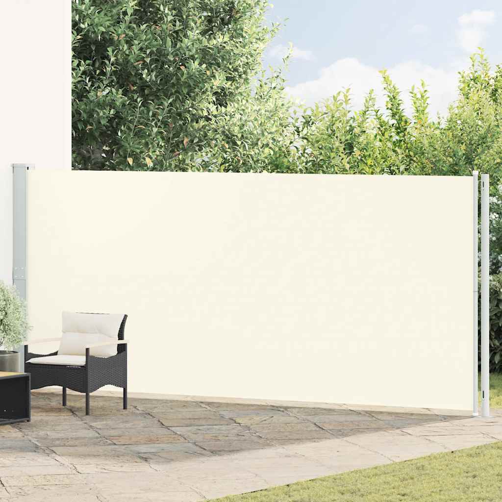 Seitenmarkise Ausziehbar 180x614 cm Creme