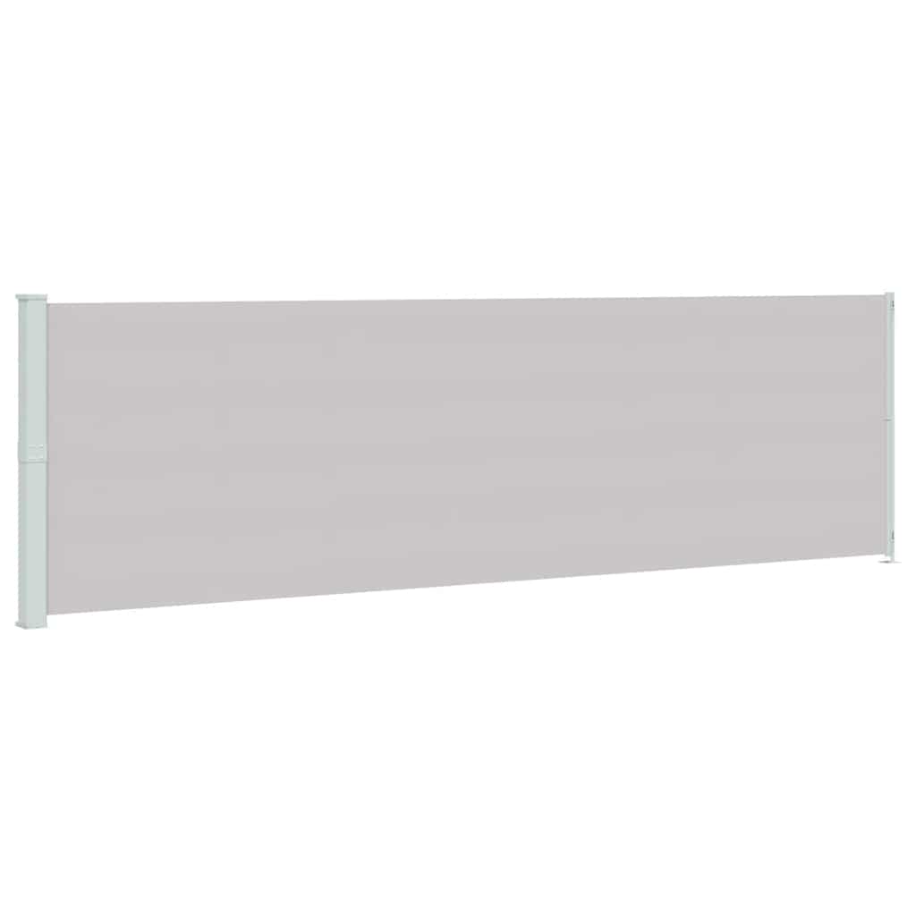 Seitenmarkise Ausziehbar 180x614 cm Grau