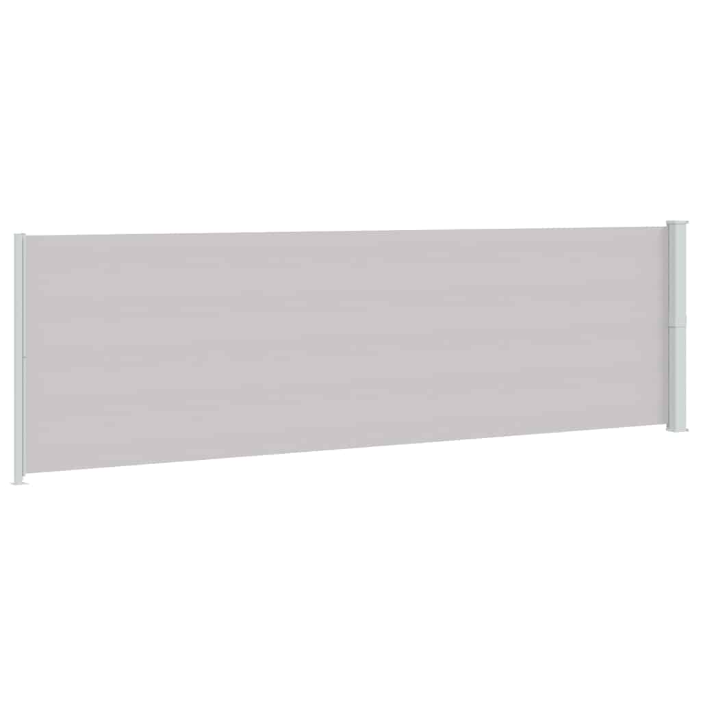 Seitenmarkise Ausziehbar 180x614 cm Grau