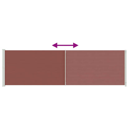 Seitenmarkise Ausziehbar 180x600 cm Braun