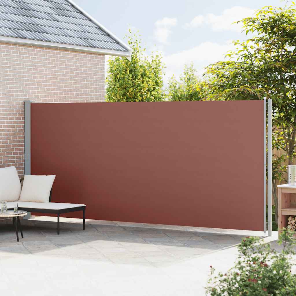 Seitenmarkise Ausziehbar 200x614 cm Braun
