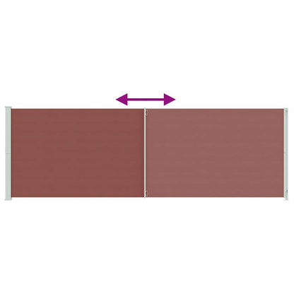Seitenmarkise Ausziehbar 200x614 cm Braun