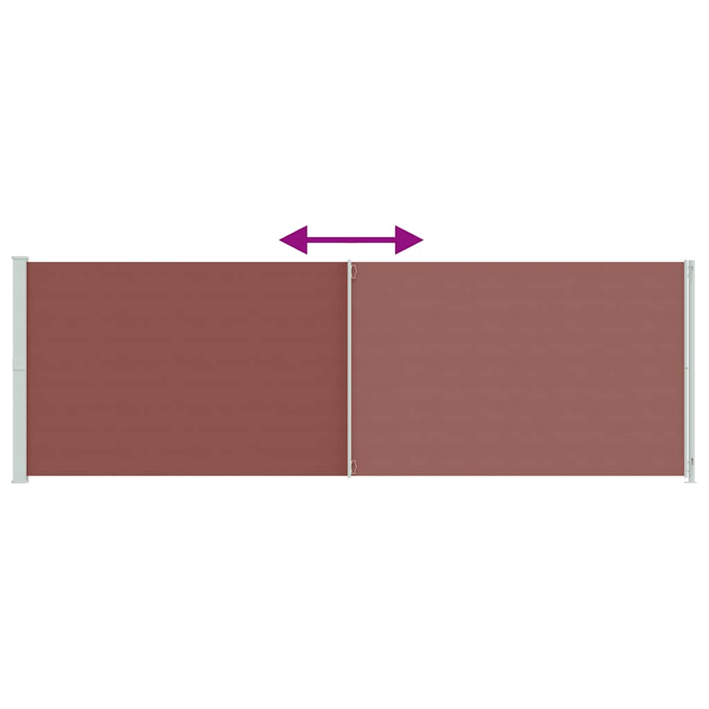 Seitenmarkise Ausziehbar 200x614 cm Braun