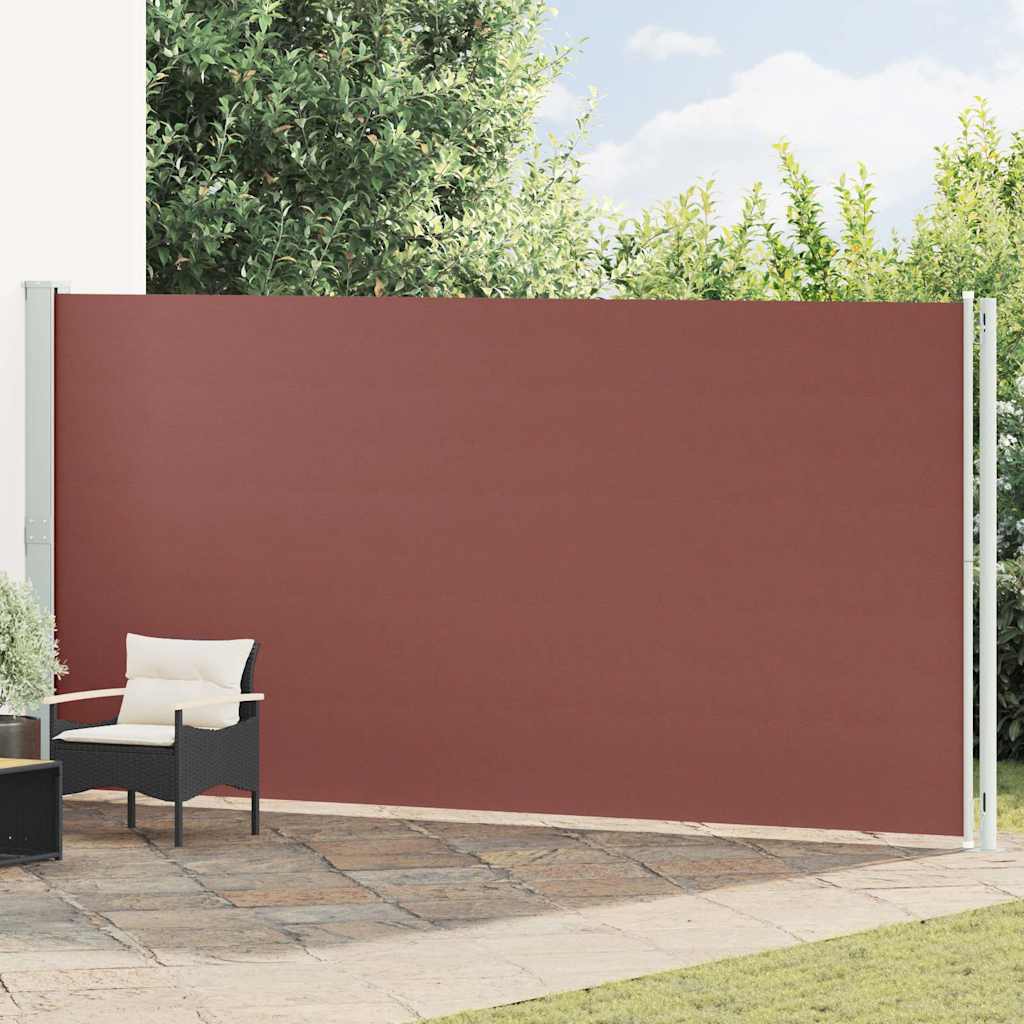 Seitenmarkise Ausziehbar 200x614 cm Braun