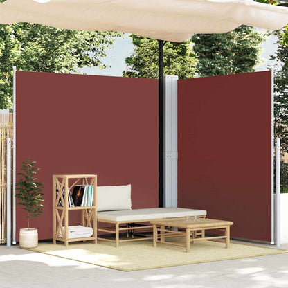 Seitenmarkise Ausziehbar Braun 220x600 cm