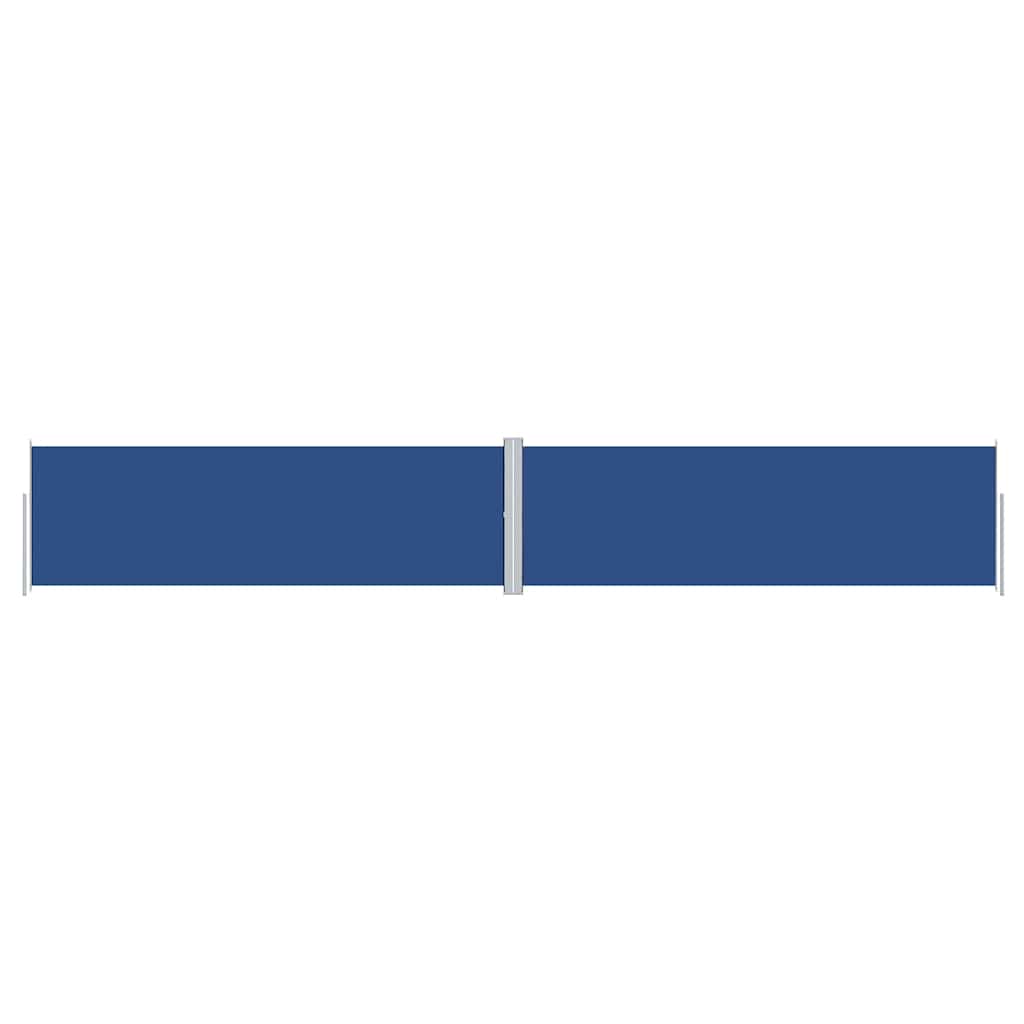 Seitenmarkise Ausziehbar Blau 160x1000 cm