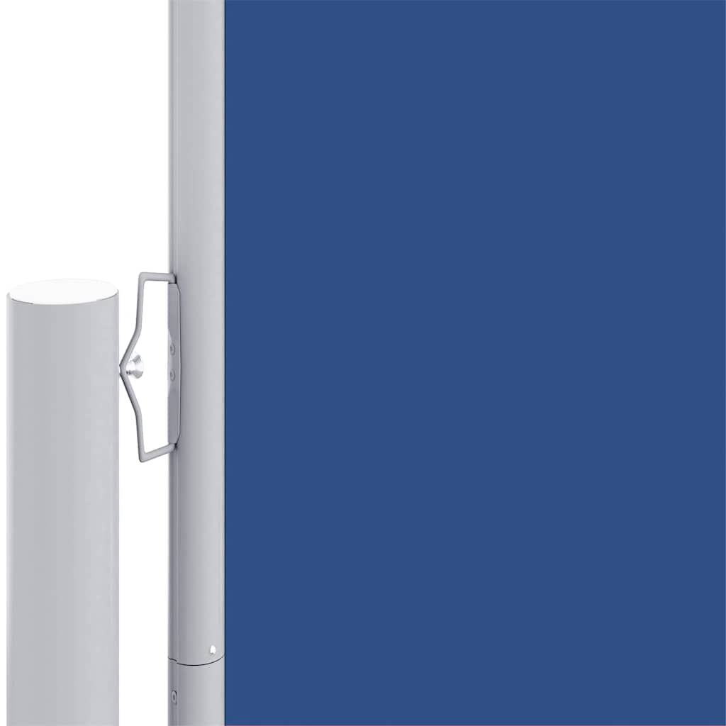 Seitenmarkise Ausziehbar Blau 117x1200 cm