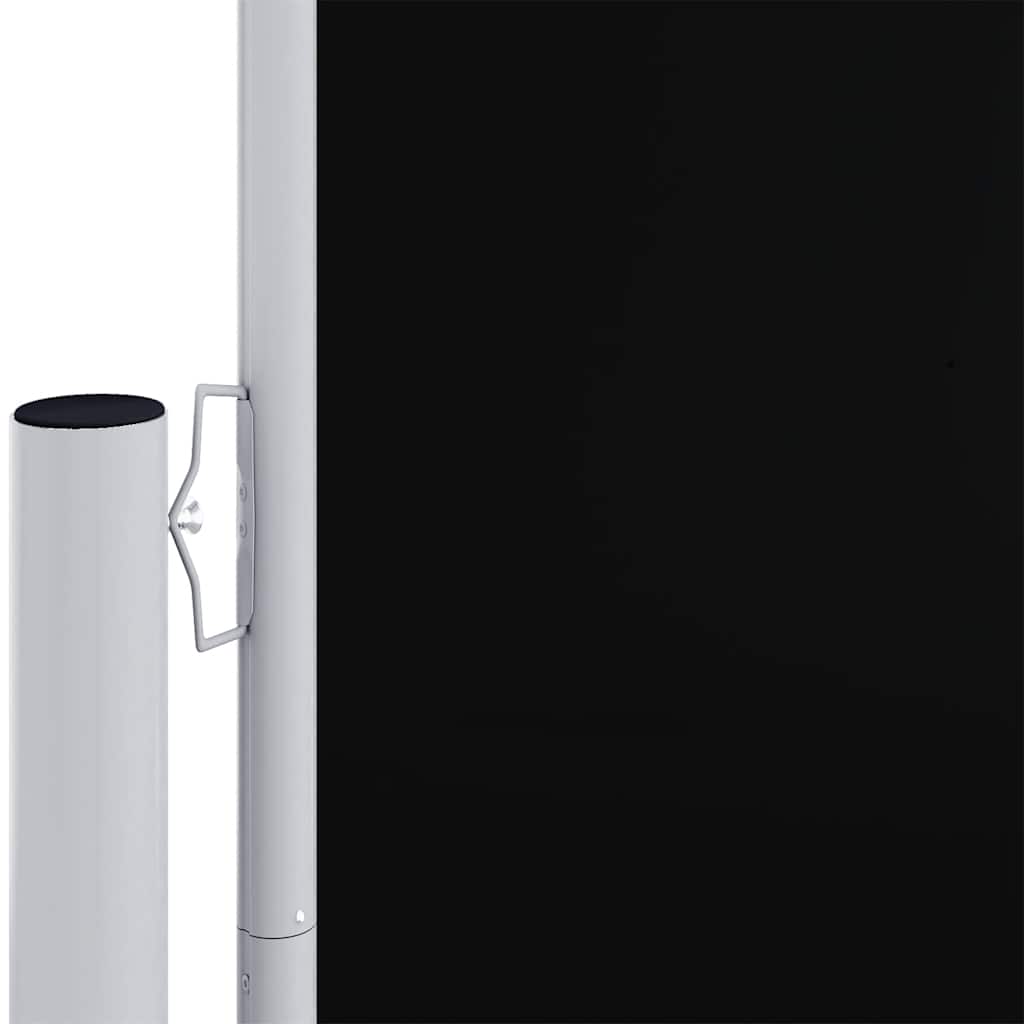 Seitenmarkise Ausziehbar Schwarz 200x1200 cm