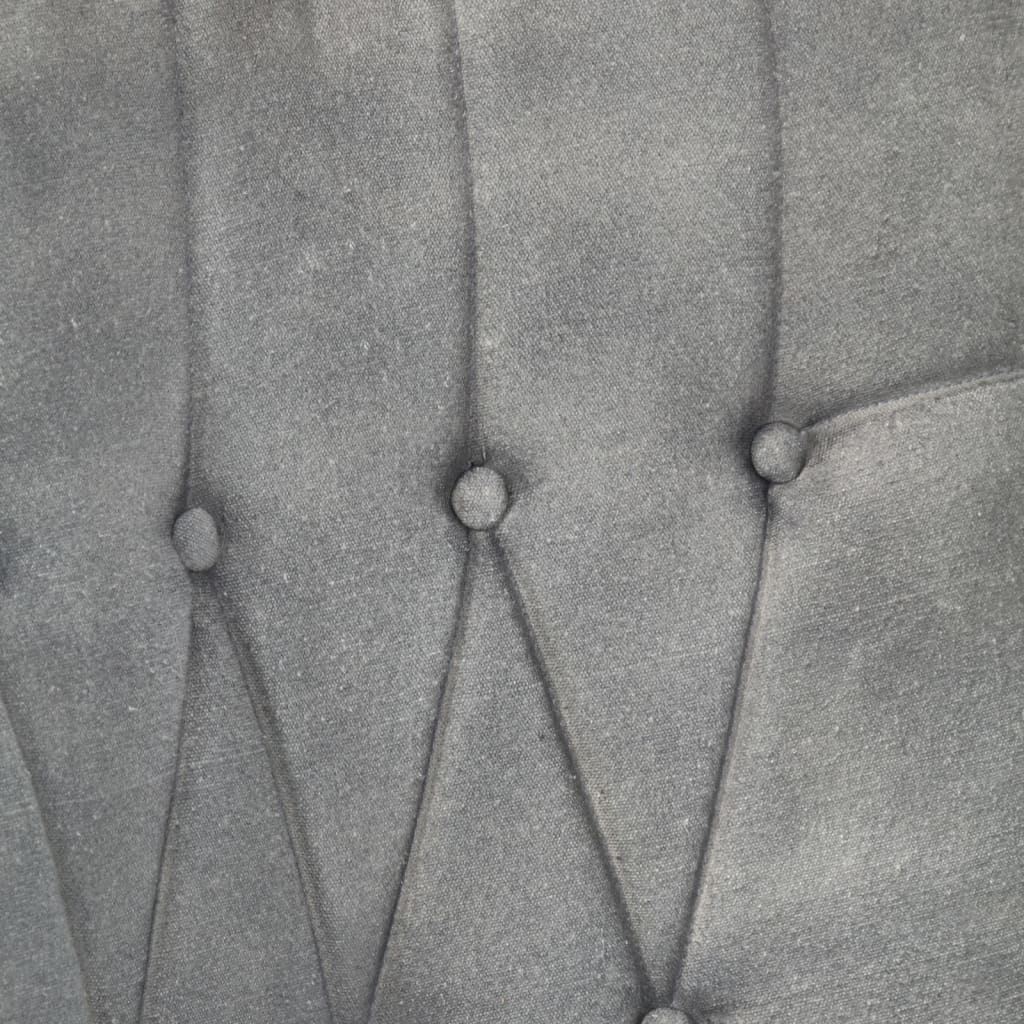 Ohrensessel Grau Canvas-Material