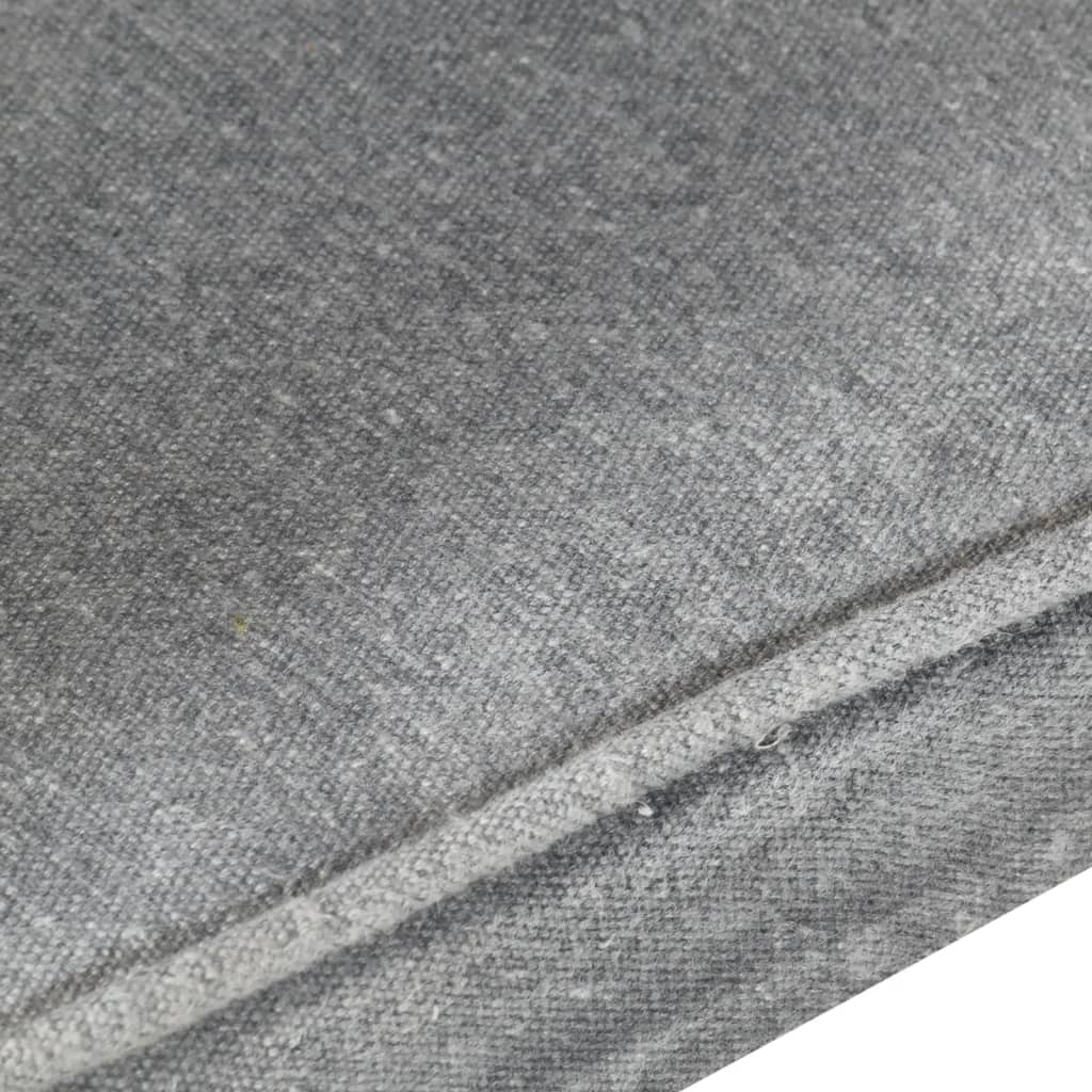 Ohrensessel Grau Canvas-Material
