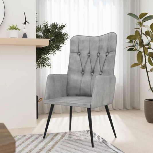 Ohrensessel Grau Canvas-Material