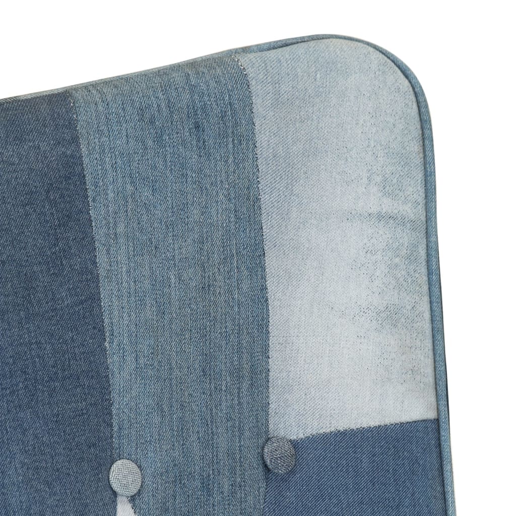 Ohrensessel Patchwork Denim Canvas