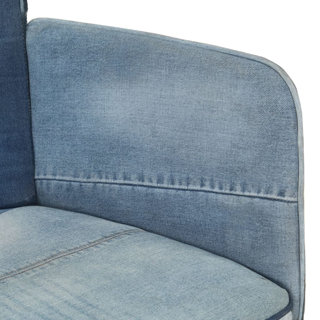 Ohrensessel Patchwork Denim Canvas