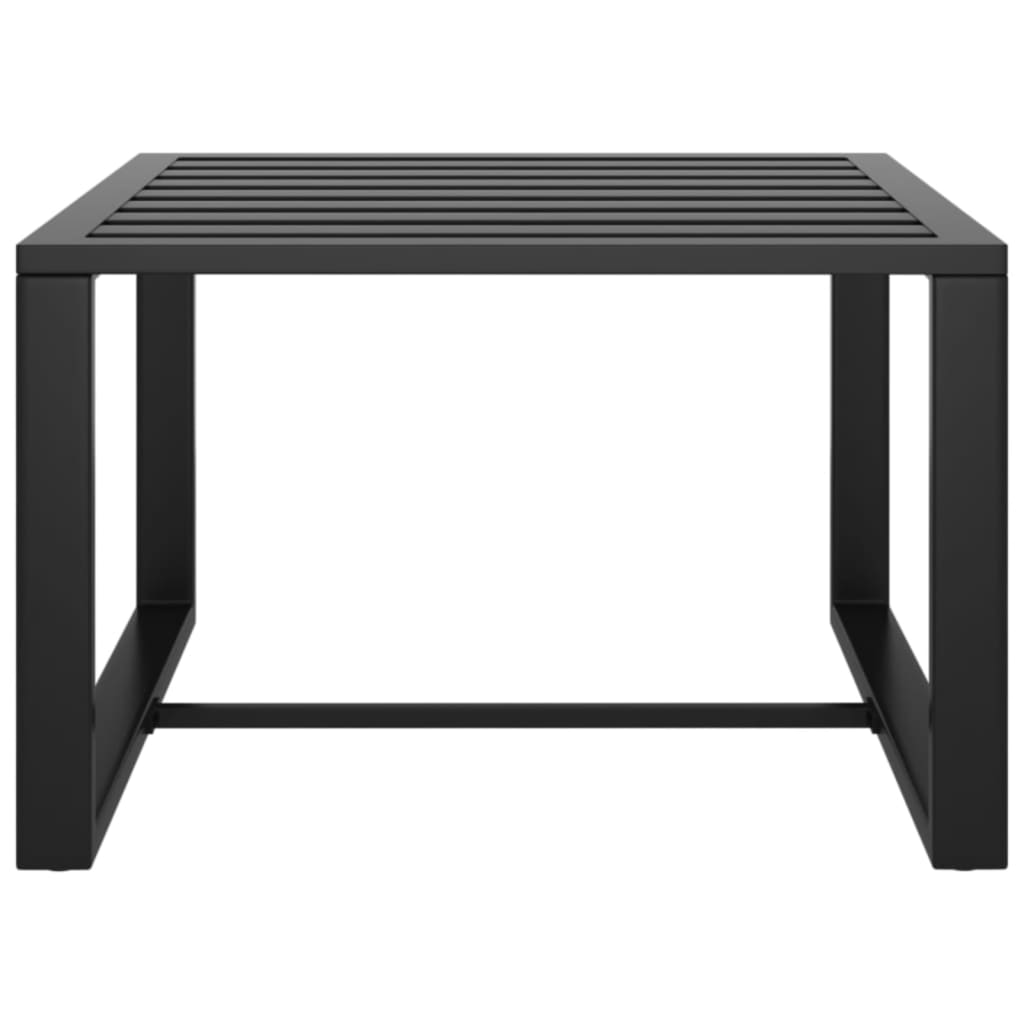 3-tlg. Garten-Sofagarnitur mit Kissen Aluminium Anthrazit