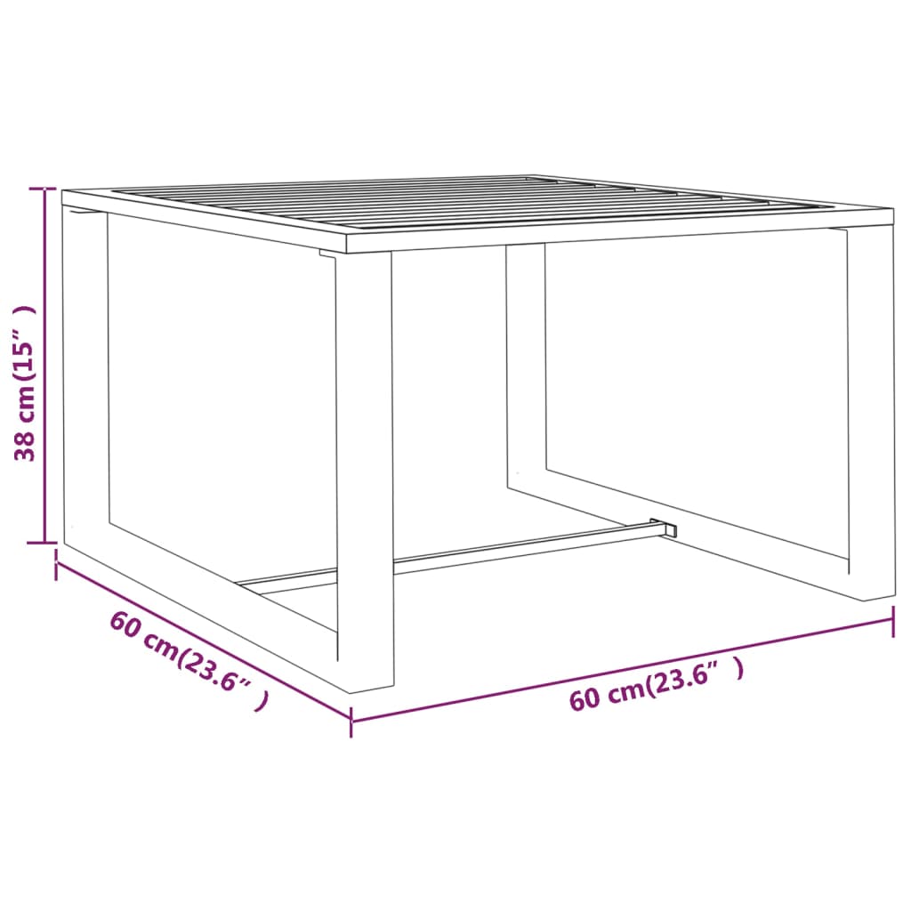 3-tlg. Garten-Sofagarnitur mit Kissen Aluminium Anthrazit