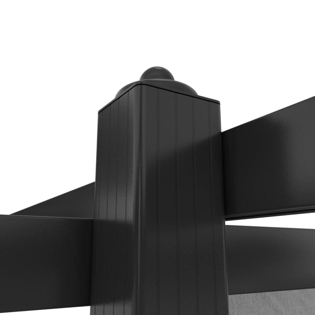Pavillon avec toit extensible 4x3 m anthracite
