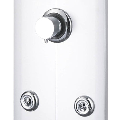Duschpaneel 25x43x110 cm Silber