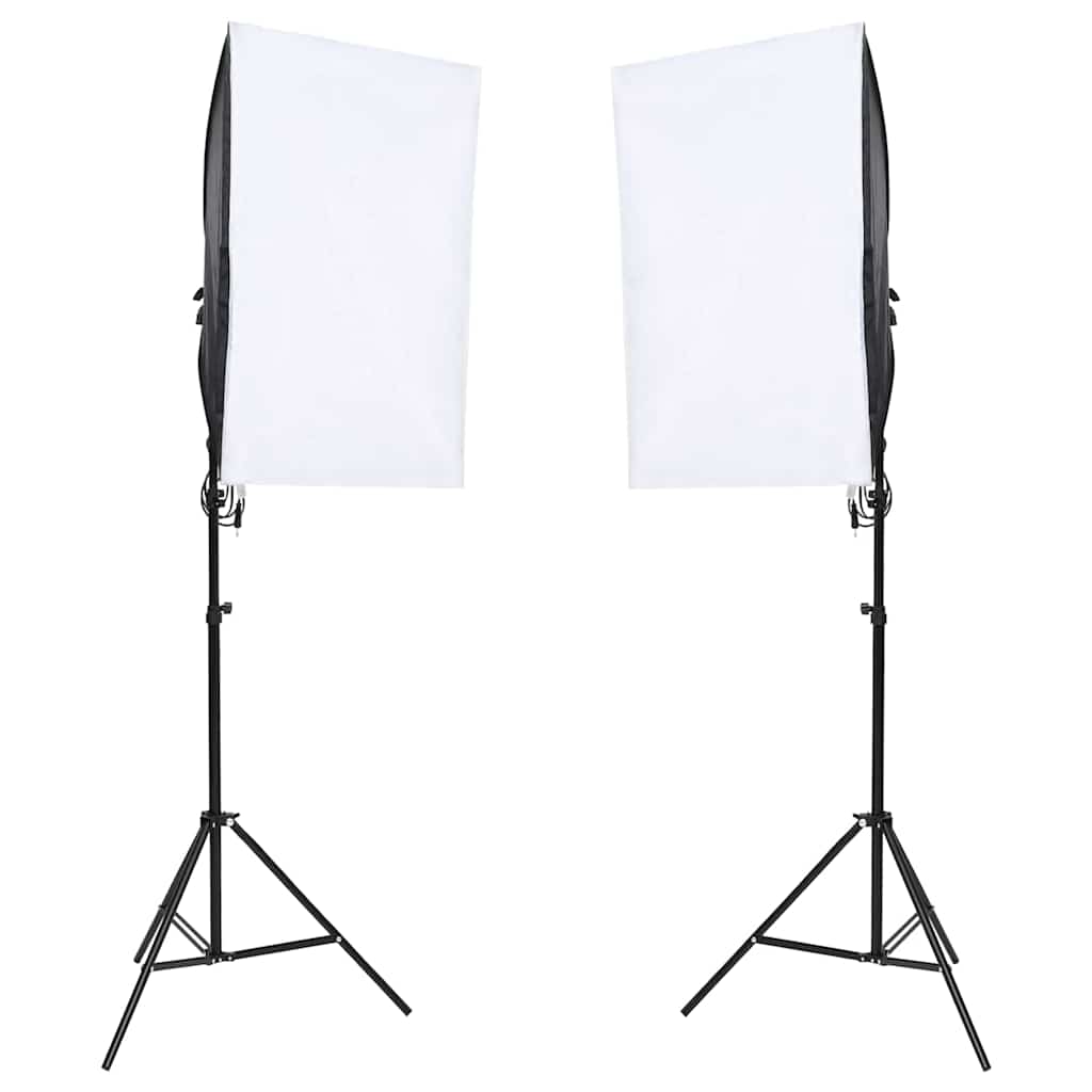 Fotostudio-Set mit Beleuchtung und Hintergrund