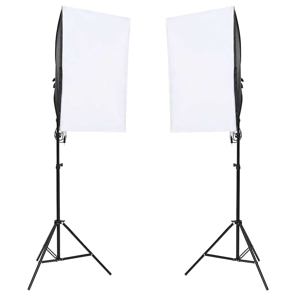 Fotostudio-Set mit Beleuchtung und Hintergrund