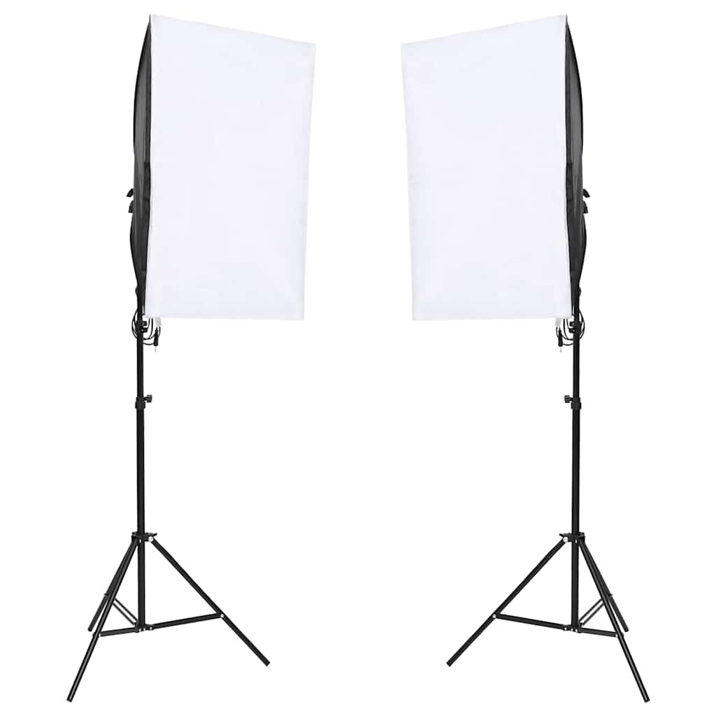 Fotostudio-Set mit Beleuchtung und Hintergrund