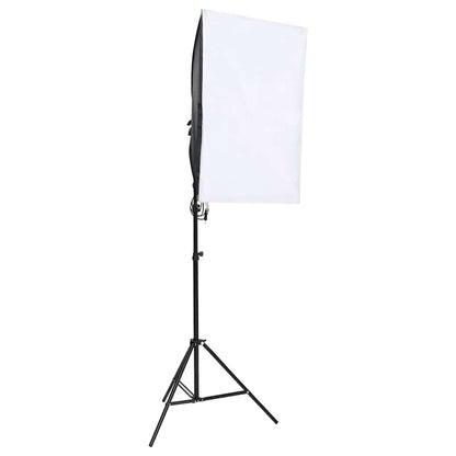 Fotostudio-Set mit Beleuchtung und Hintergrund