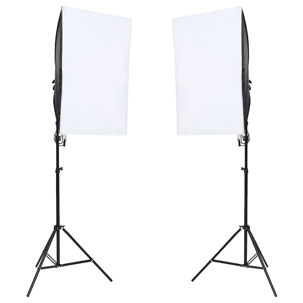 Fotostudio-Set mit Beleuchtung und Hintergrund