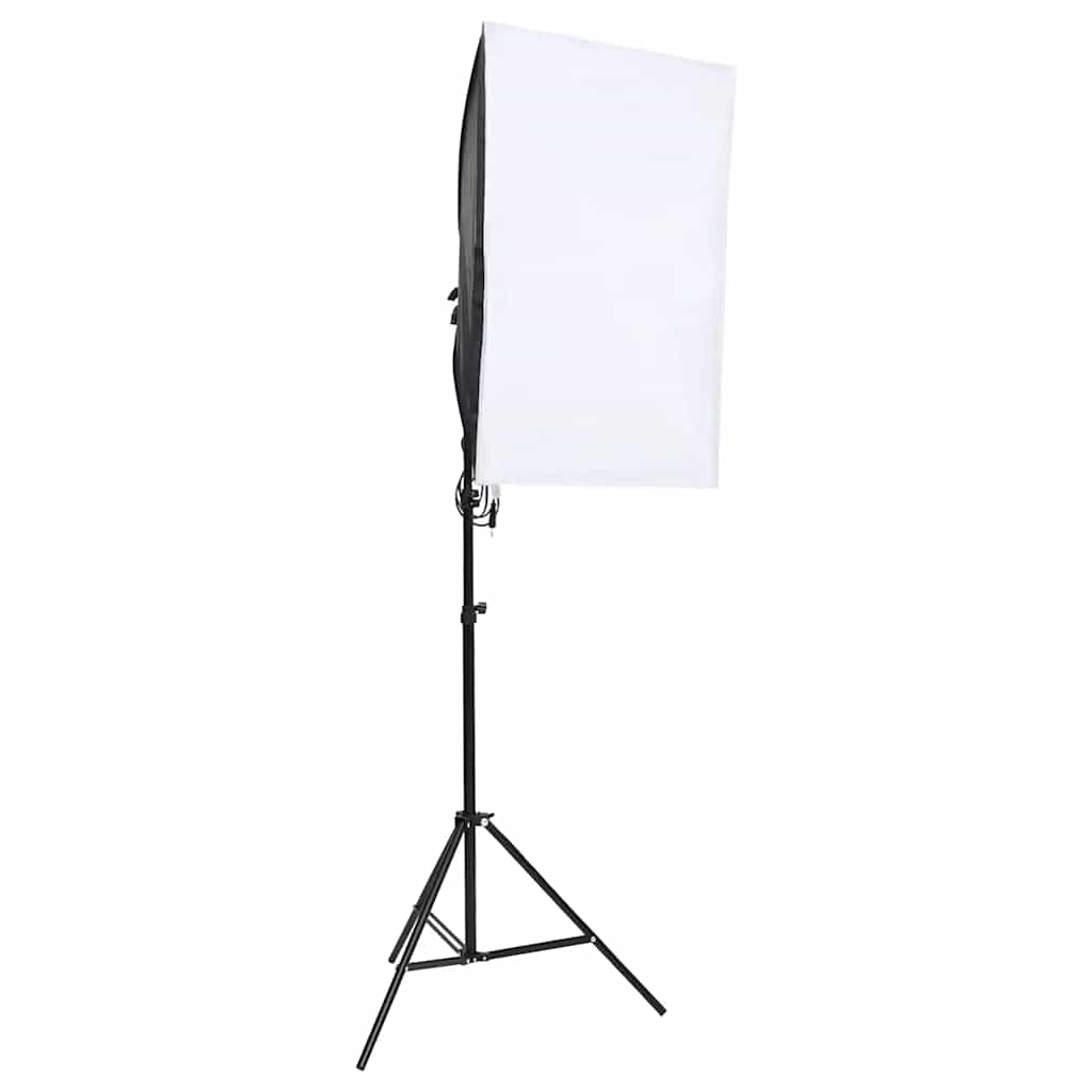 Fotostudio-Set mit Beleuchtung, Hintergrund und Reflektor