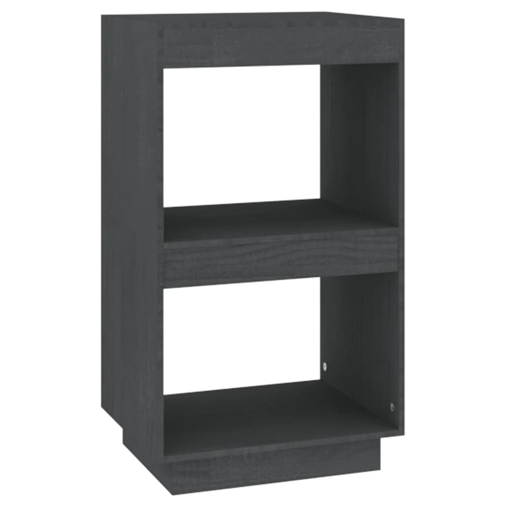 Bookcase Grey 40x35x71 cm Solid Pine
