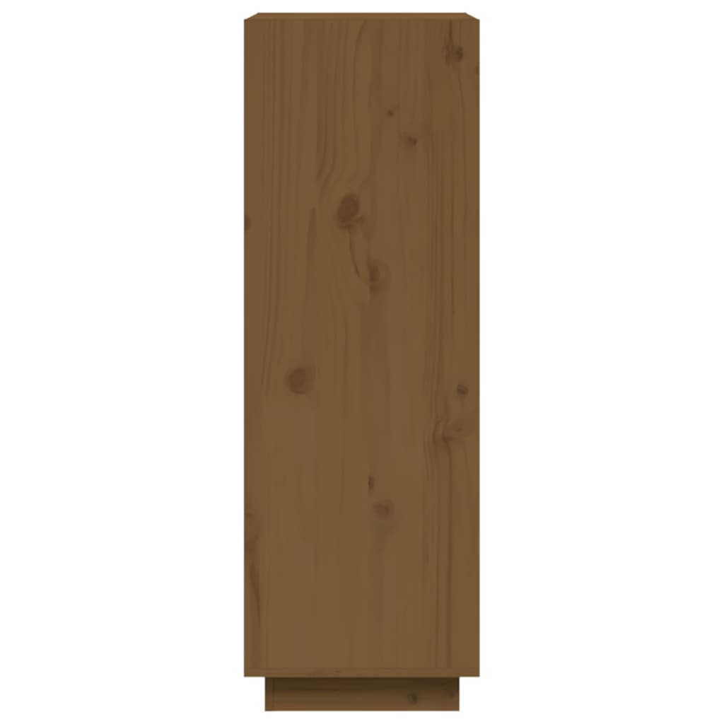 Bibliothèque/séparateur de pièce marron miel 60x35x103 bois de pin massif