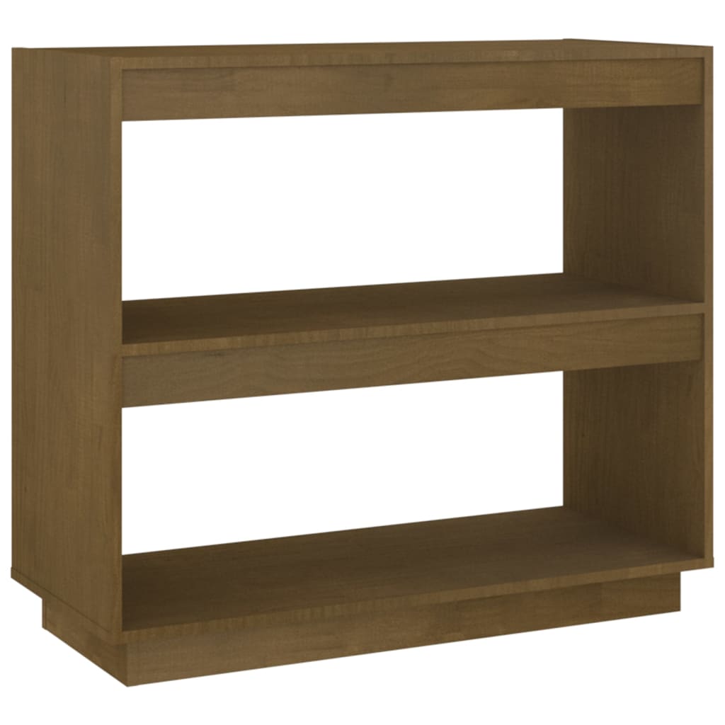 Bookshelf Honey Brown 80x35x71 cm Solid Pine Wood